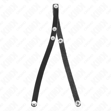 Anello pene in pelle con chiusura a pressione - controllo e stile KINK